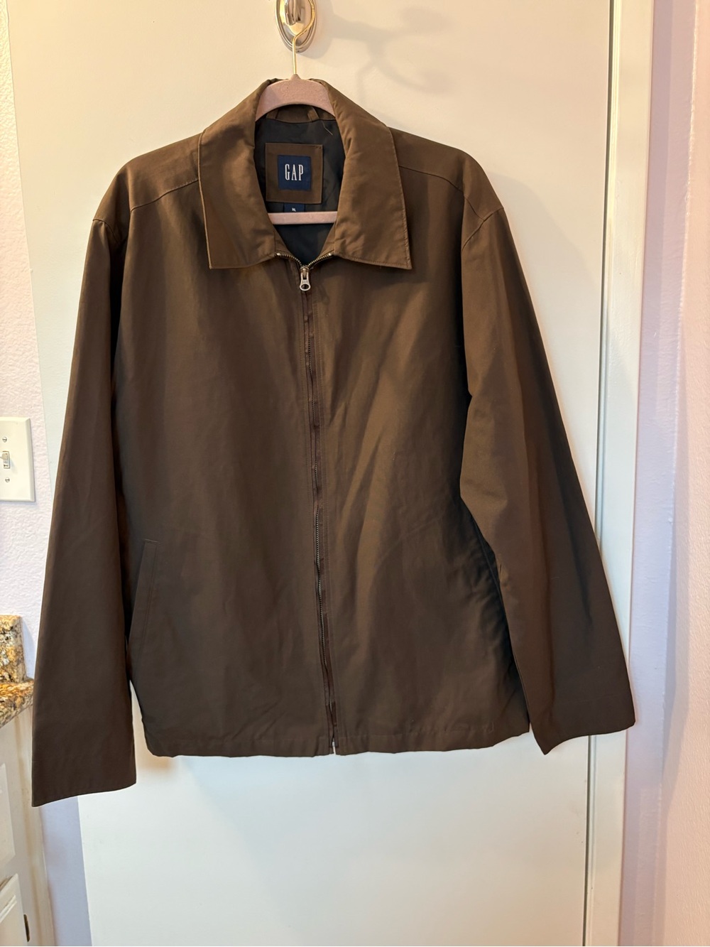 GAP Brown Men's Zip-Front Jacket XL/EUC•PTP 26/Length 28